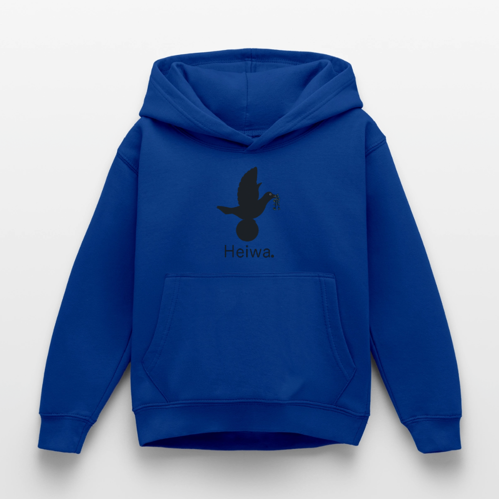 Sweat à capuche Enfant Heiwa noir - Lusoquot - bleu royal