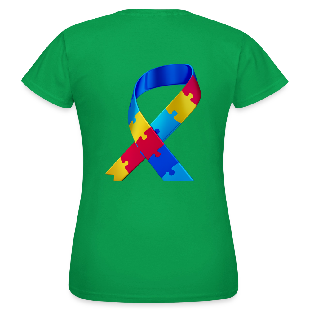 T-shirt Femme-journeemondiale trisomie 21 Peace jaune - vert