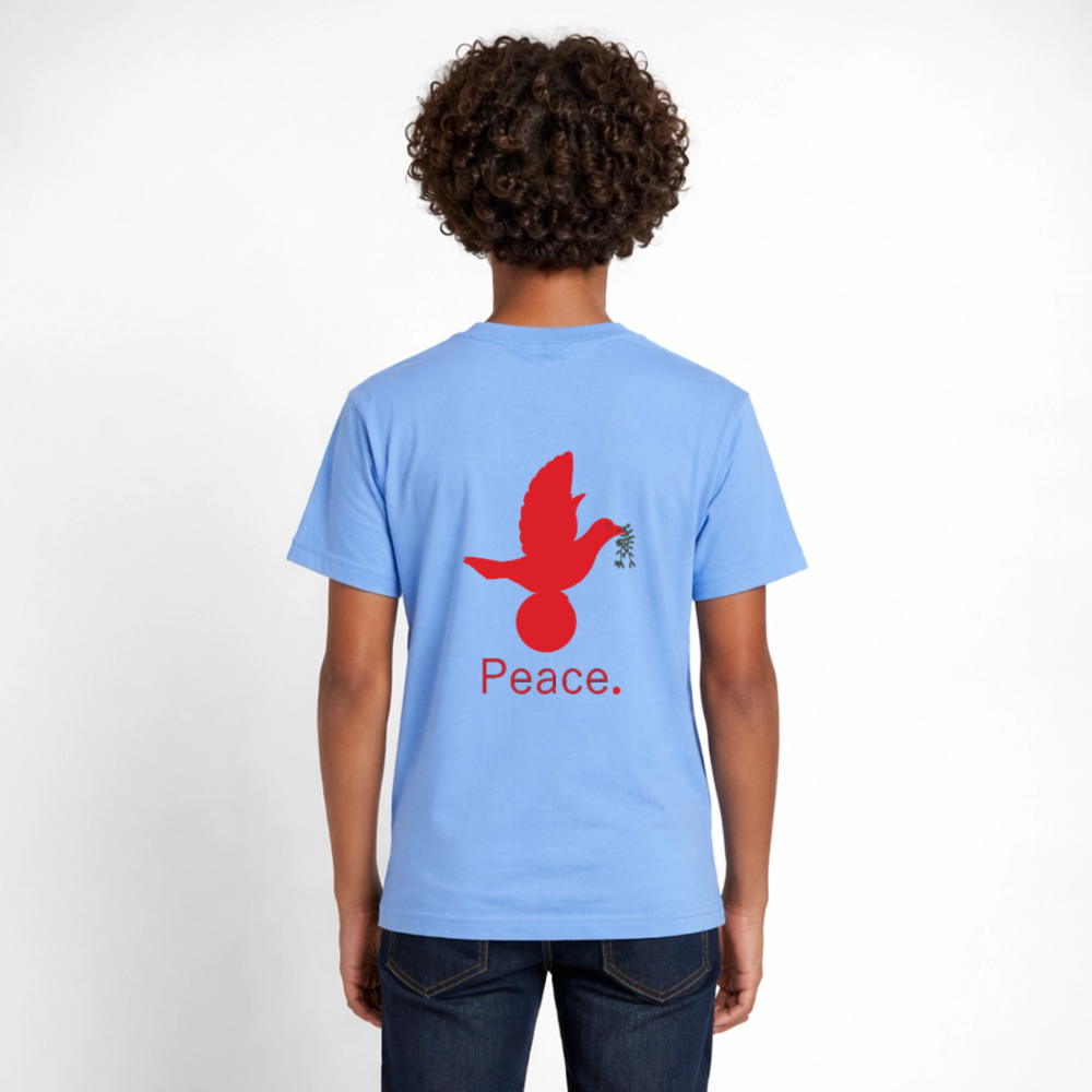 T-shirt Ado_peacerouge_sport - bleu ciel
