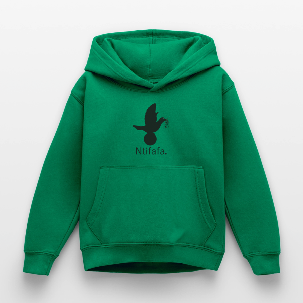 Sweat à capuche Enfant Ntifafa noir - Lusoquot - vert