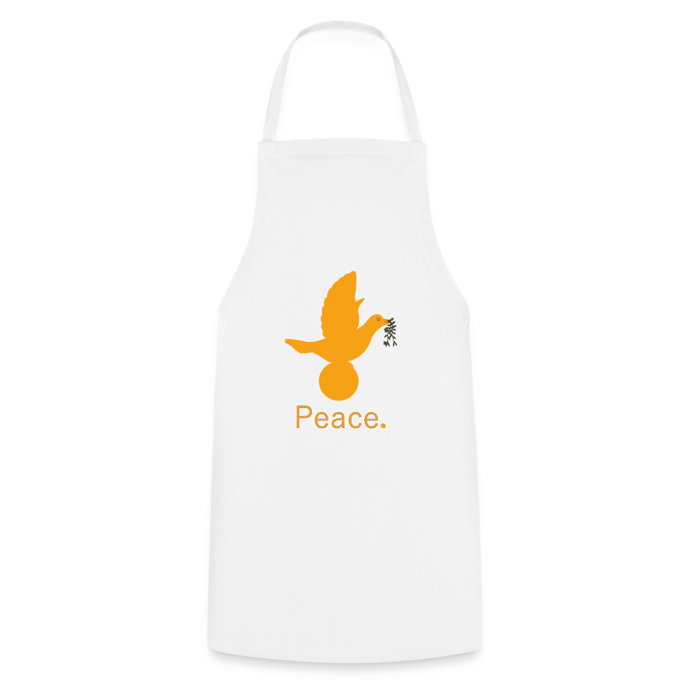 Tablier de cuisine_peaceorange - blanc