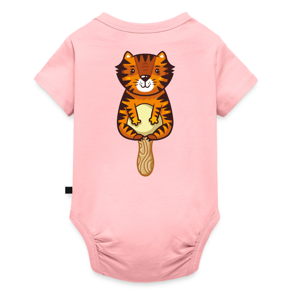 Body Bébé bio manches courtes_peacejaune - rose