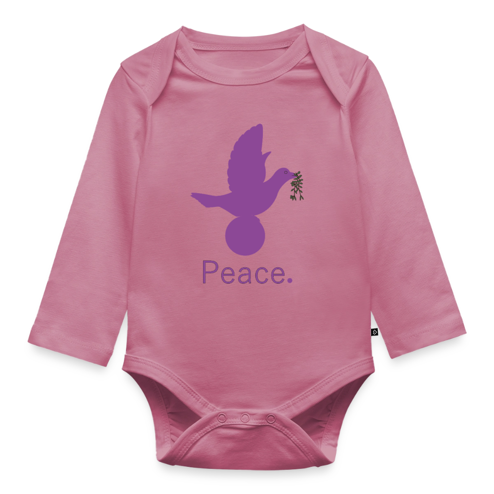 Body Bébé bio manches longues_peacemauve - mauve