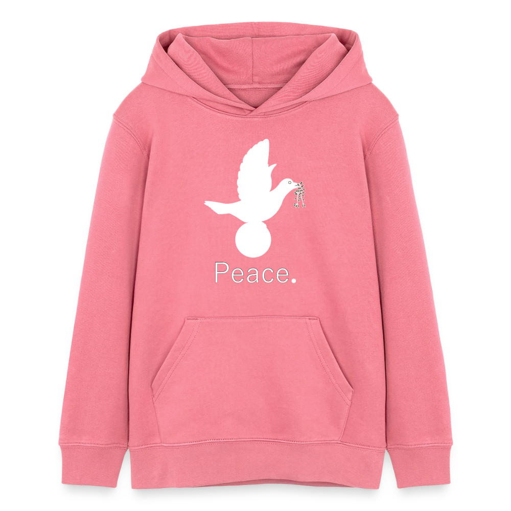 Sweat à capuche bio Mini Cruiser Stanley/Stella Ado_peaceblanc - rose 