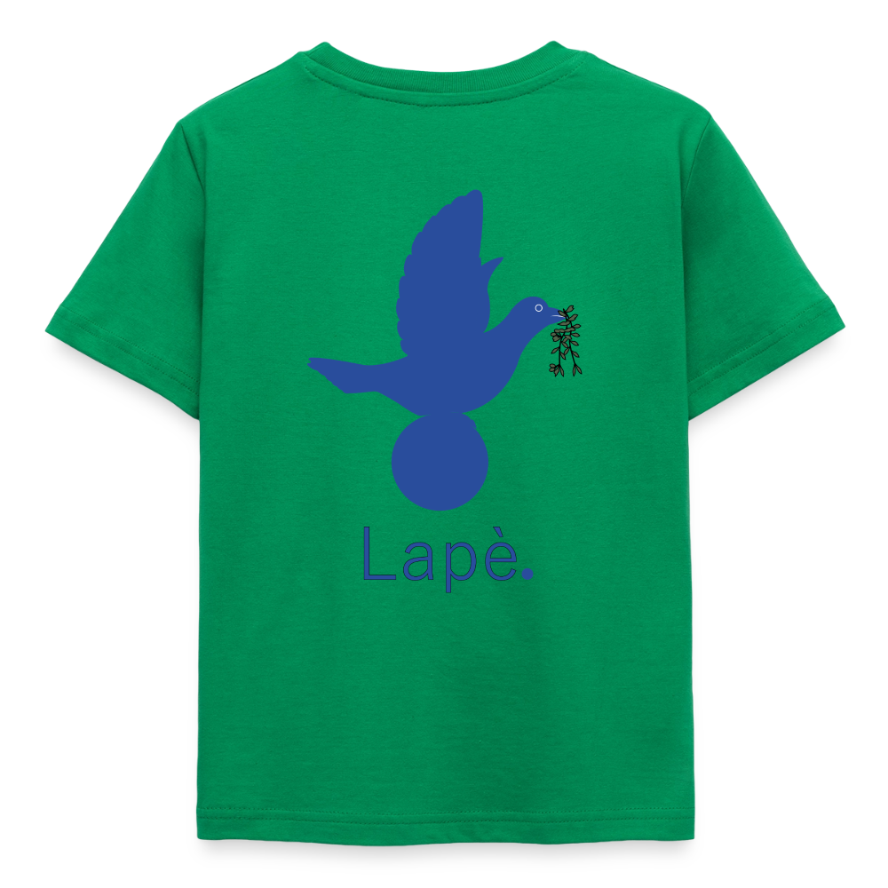 T-shirt Enfant anniversaire Lapè bleu - Lusoquot - vert