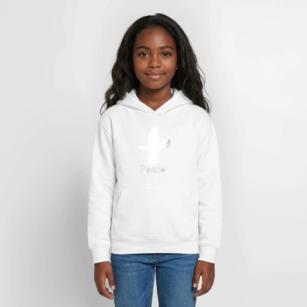 Sweat à capuche Ado_peaceblanc - blanc
