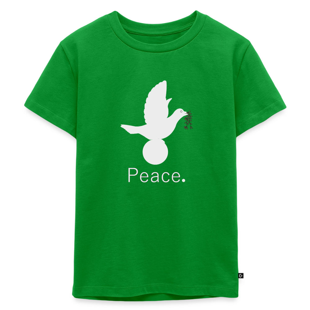 T-shirt Premium Enfant Peace blanc - Lusoquot - vert