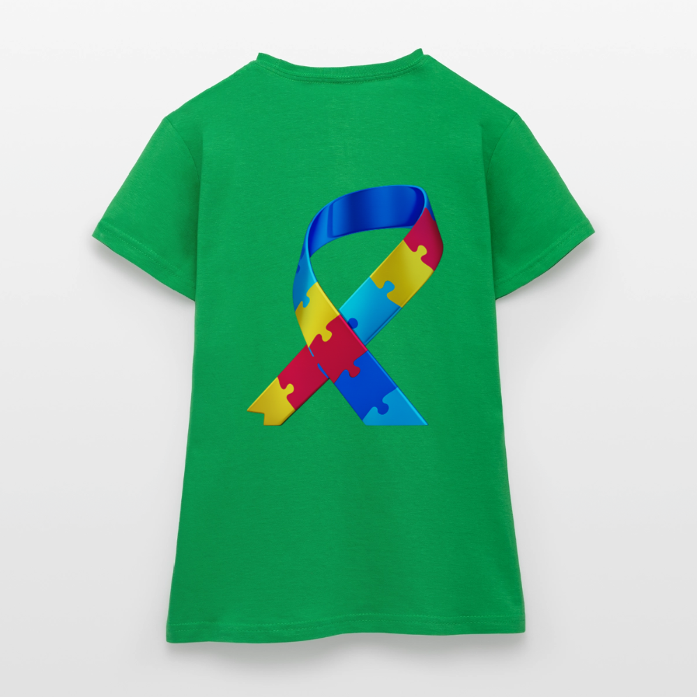 T-shirt Femme-journeemondiale trisomie 21 Peace jaune - vert