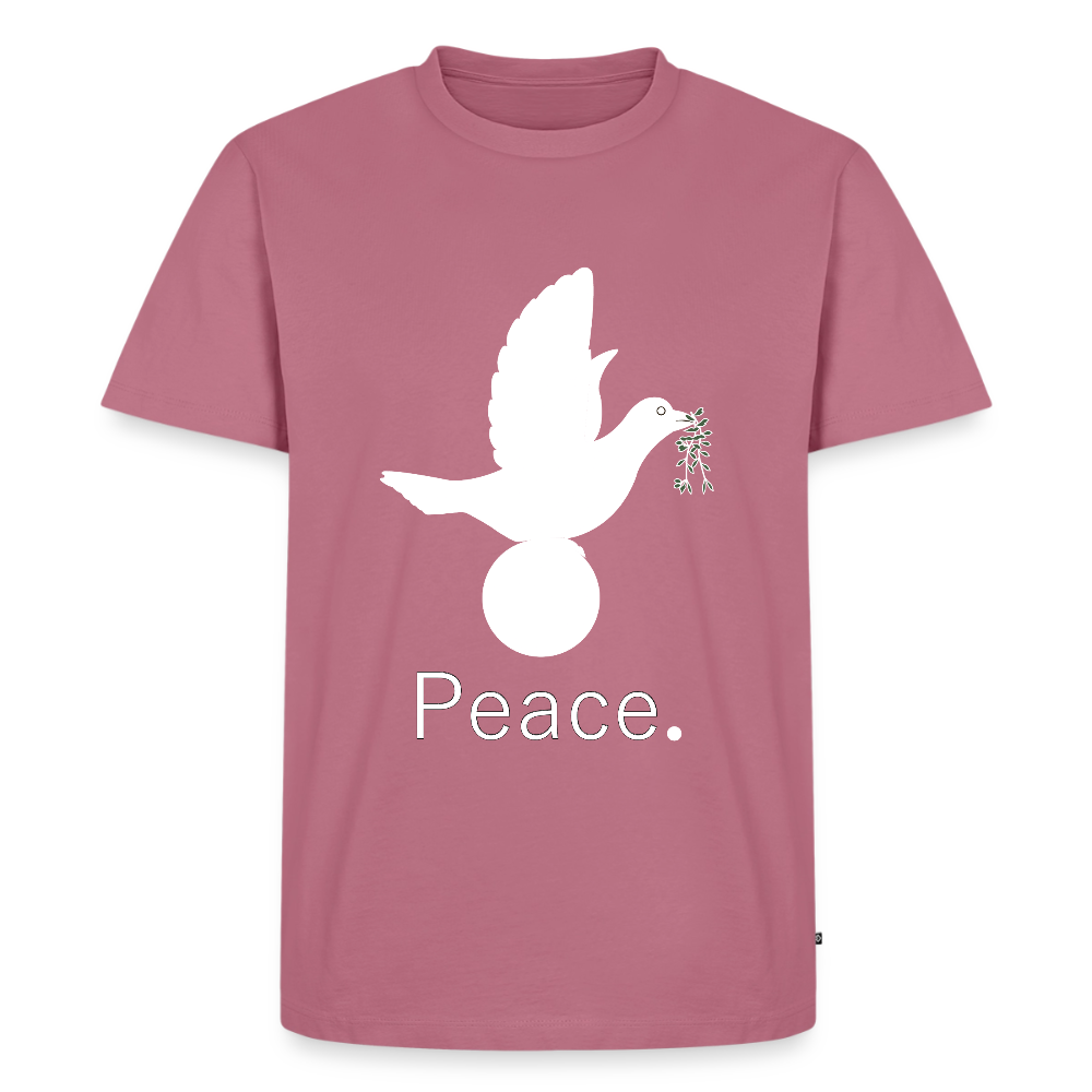 T-shirt Premium Homme_peaceblanc - mauve