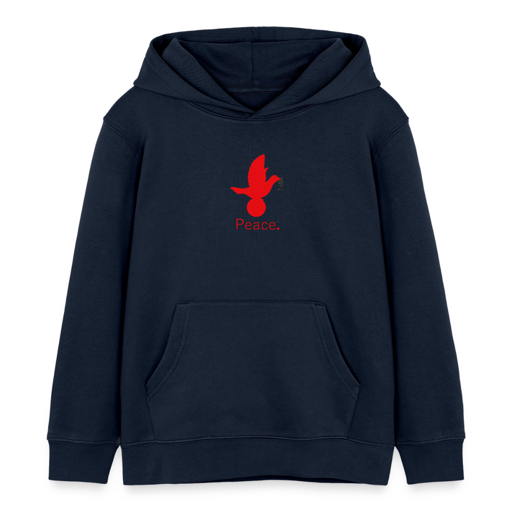 Sweat à capuche bio Mini Cruiser Stanley/Stella Enfant_peacerouge - bleu marine