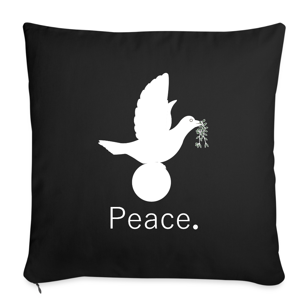 Coussin et housse de 45 x 45 cm - noir