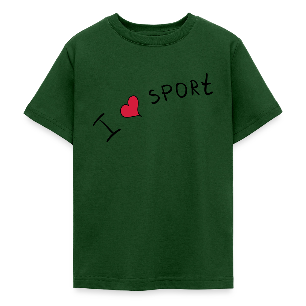 T-shirt Ado_peacerouge_sport - vert forêt