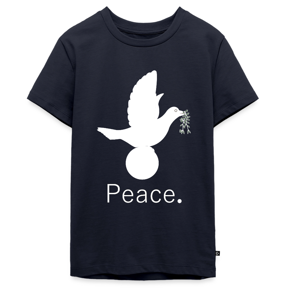 T-shirt Premium Ado_peaceblanc - bleu marine