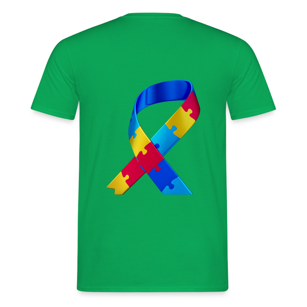 T-shirt Homme -journeemondiale trisomie 21 mars- Peace jaune - vert