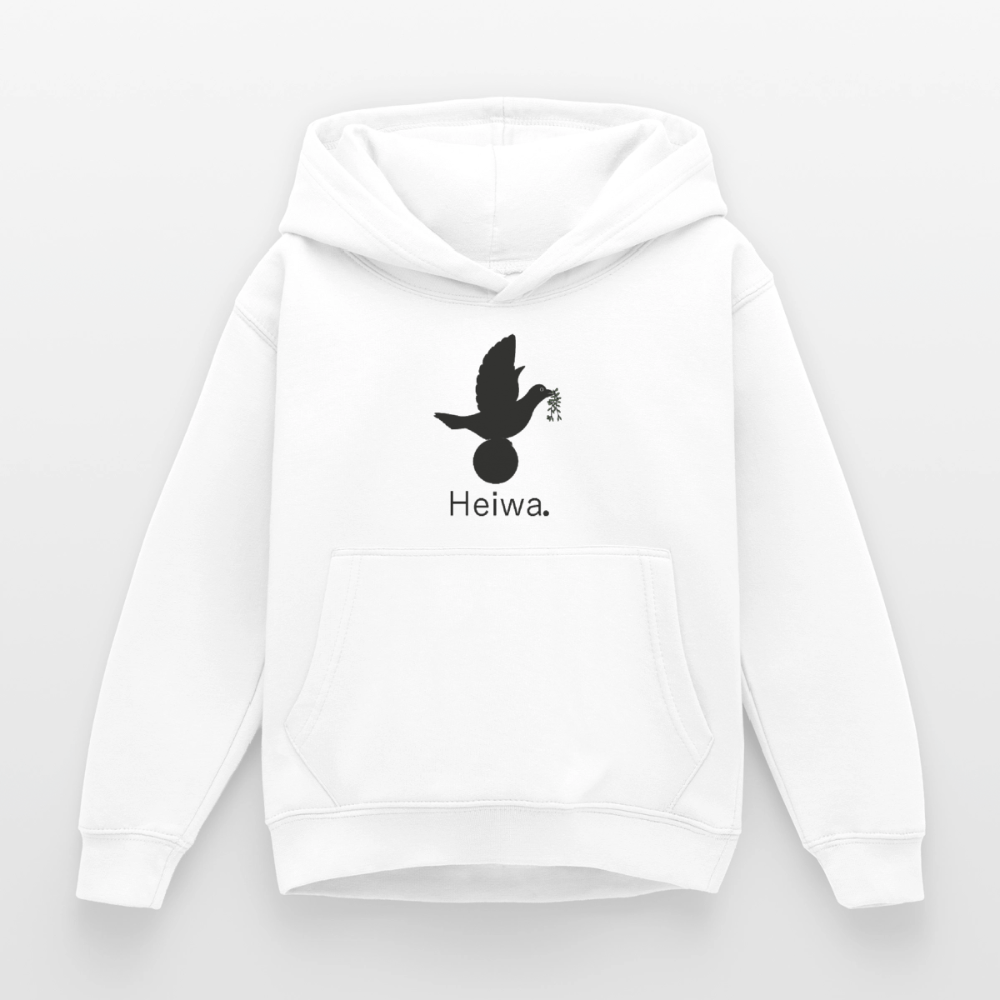 Sweat à capuche Enfant Heiwa noir - Lusoquot - blanc