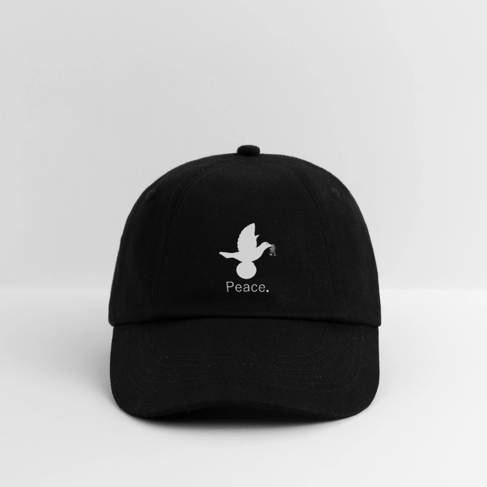 Casquette classique_peaceblanc - noir/noir