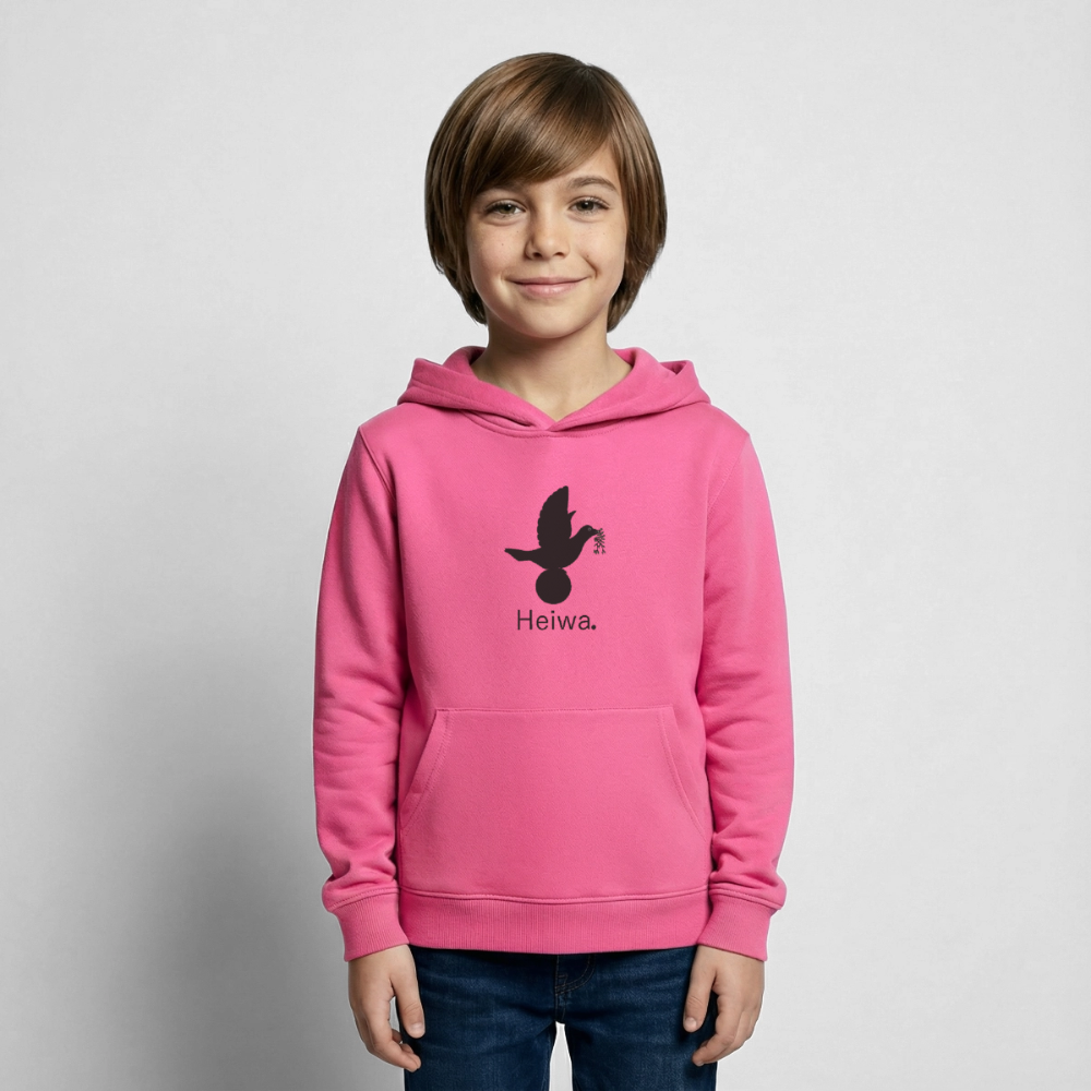 Sweat à capuche Enfant Heiwa noir - Lusoquot - rose