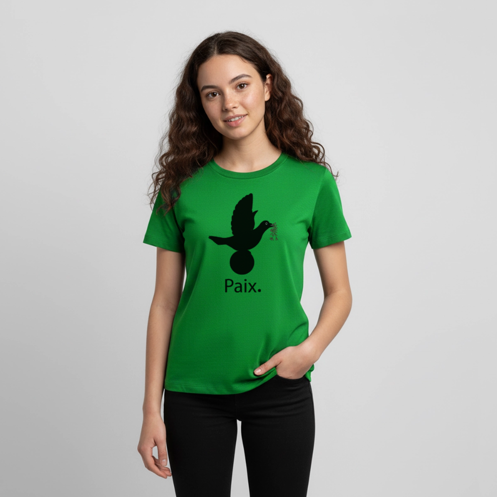 T-shirt Premium Ado Paix noir - Lusoquot - vert