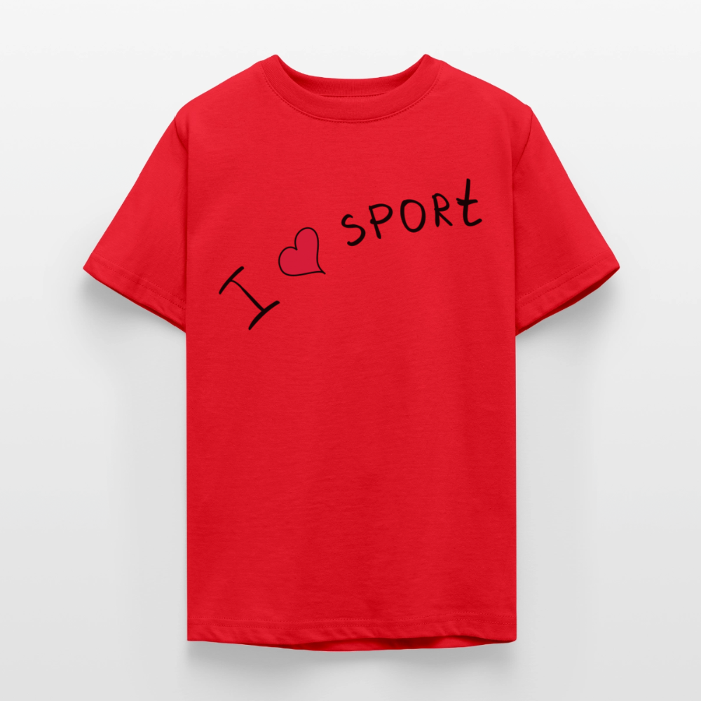 T-shirt Ado_peacerouge_sport - rouge