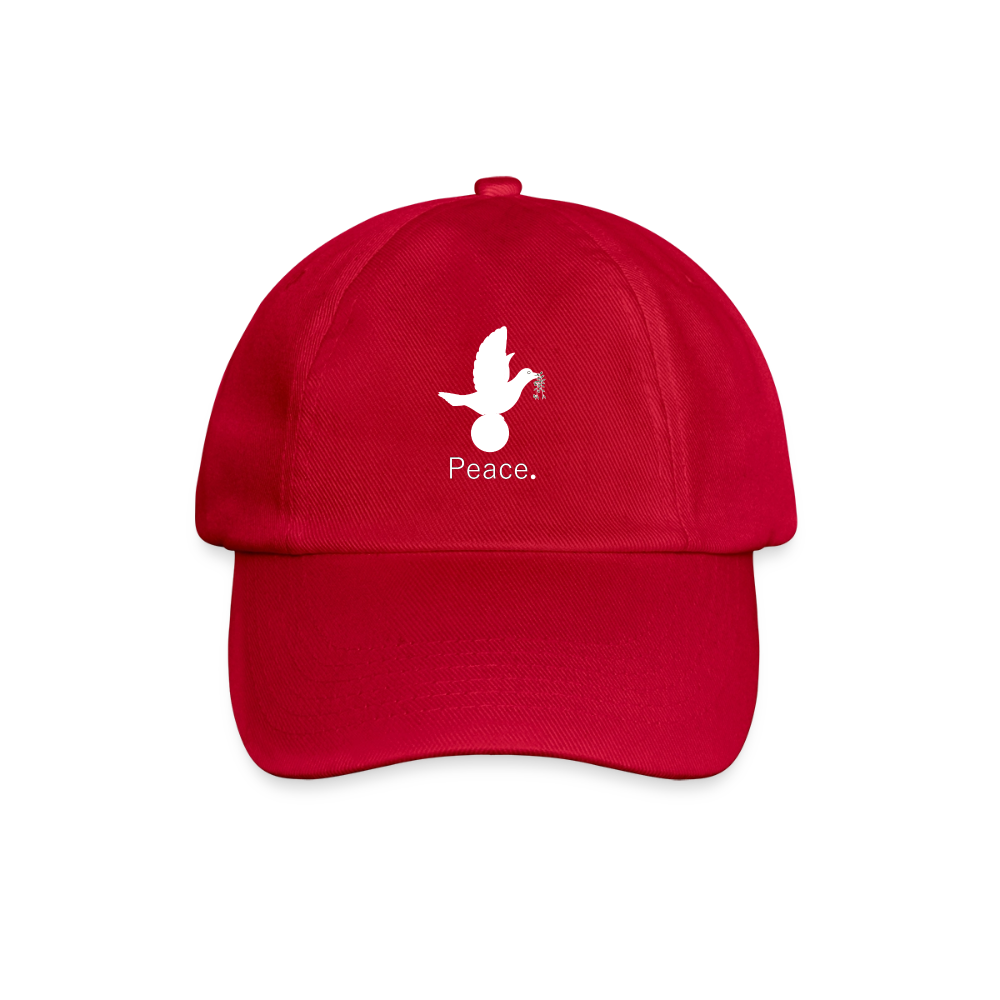 Casquette classique_peaceblanc - rouge classique