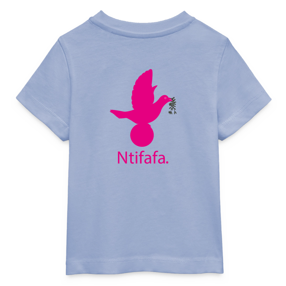 T-shirt bébé bio Stanley/Stella anniaversaire 2 ans Ntifafa rose - Lusoquot - ciel