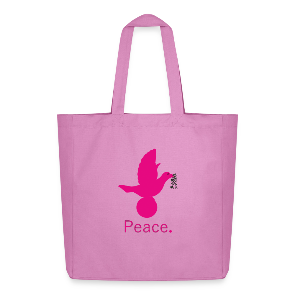 Tote bag Stanley/Stella Midweight recyclé Coeur Peace rose - Lusoquot - rose