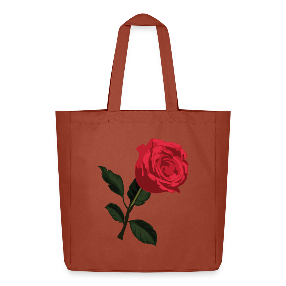 Tote bag Stanley/Stella Midweight recyclé_peacerouge_fleurlarose - terracotta