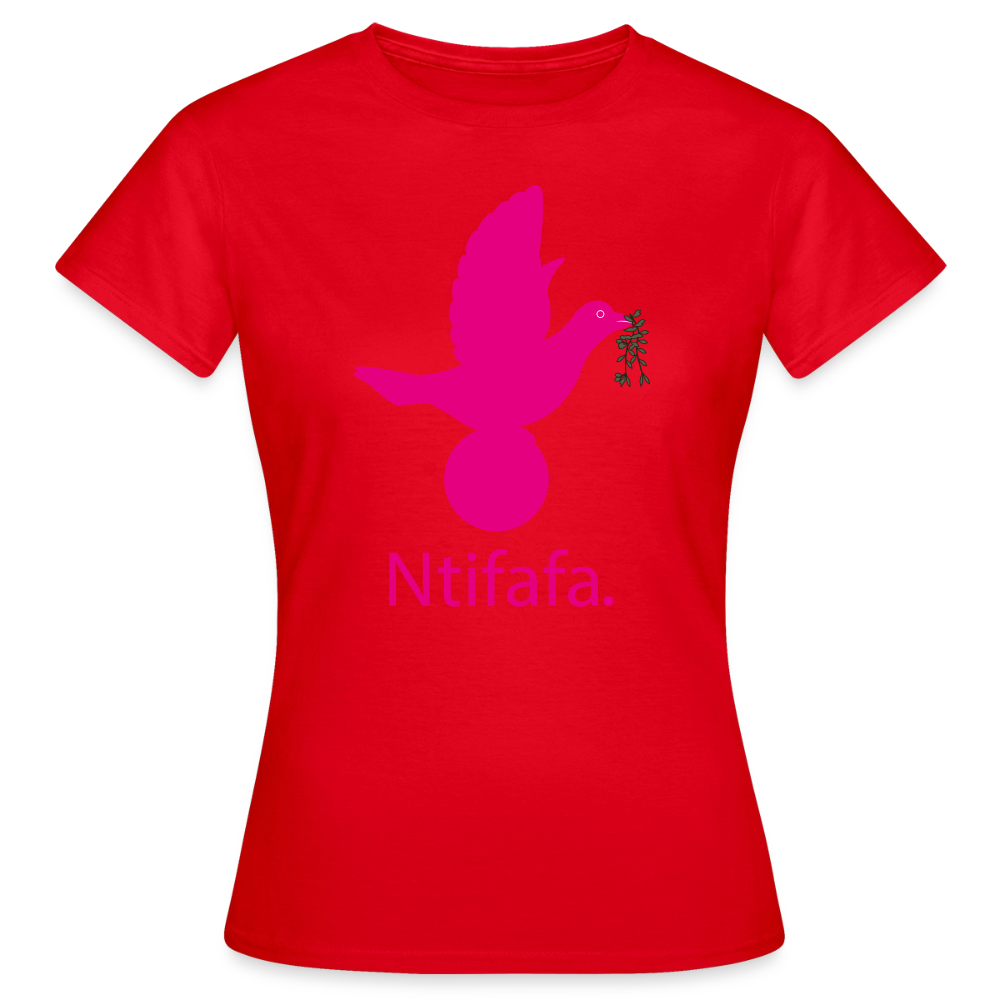 T-shirt Femme_ntifafa_rose - rouge