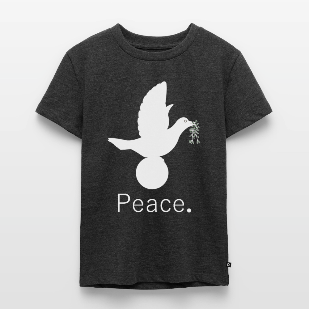 T-shirt Premium Enfant_peaceblanc - anthracite chiné