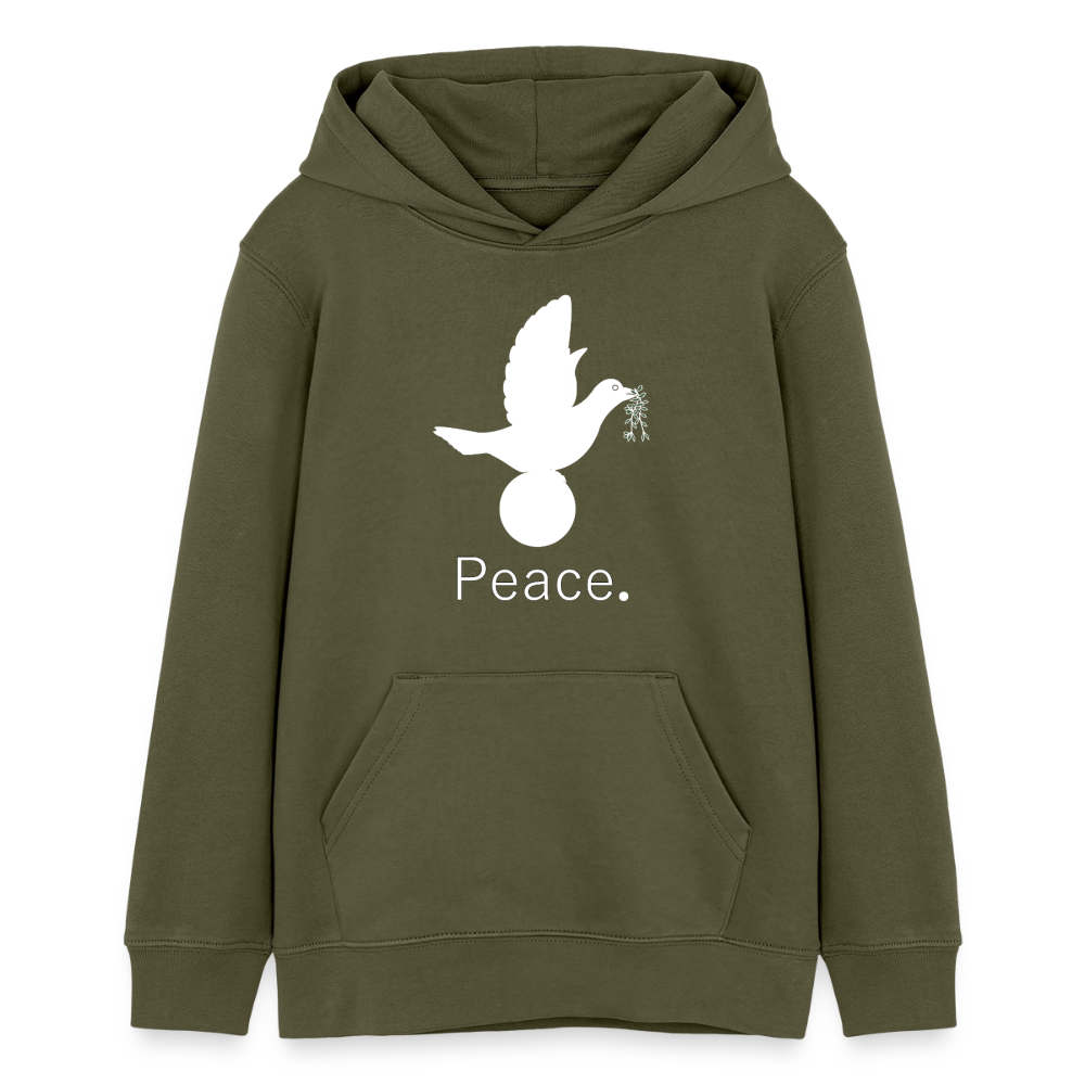 Sweat à capuche bio Mini Cruiser Stanley/Stella Ado_peaceblanc - kaki