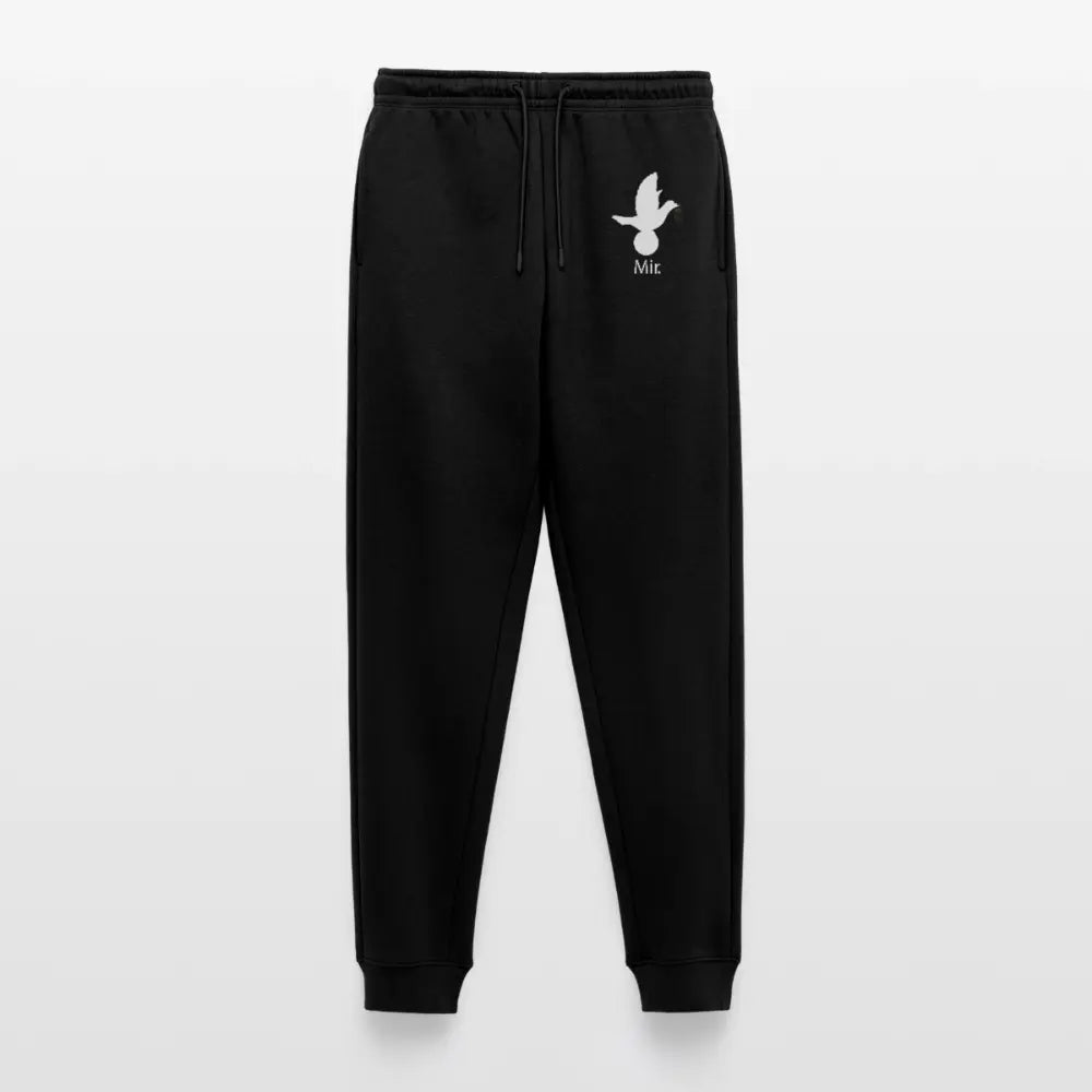 Pantalon de jogging Premium bio Homme sport Mir blanc - Lusoquot - noir