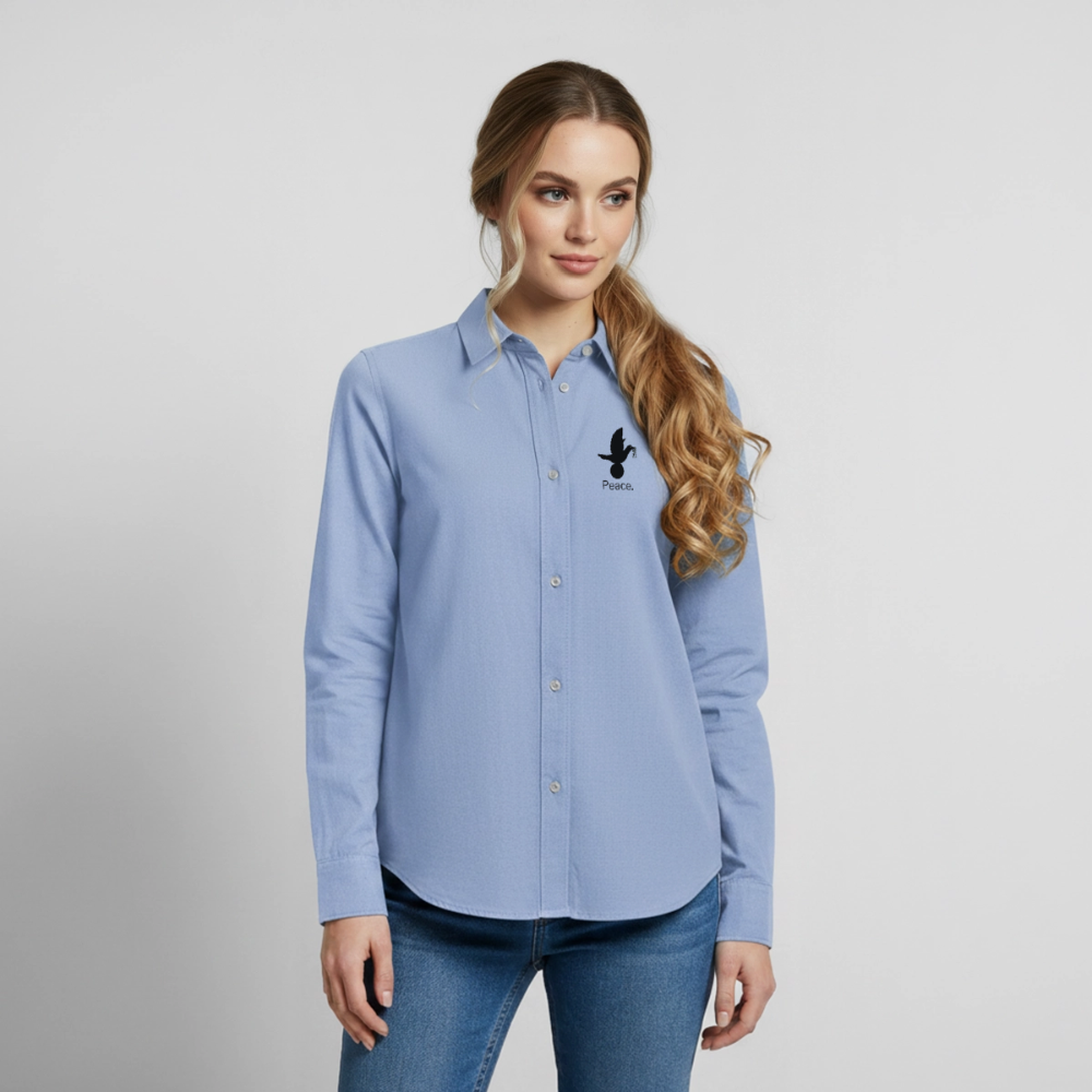 Chemise Oxford Femme_peace - carolina blue