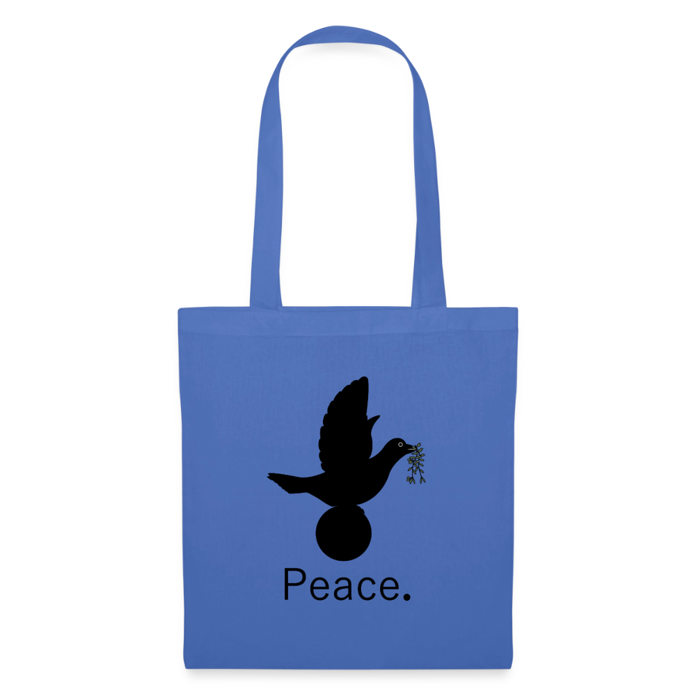 Tote Bag I love you to moon and back Peace noir - Lusoquot - bleu pâle