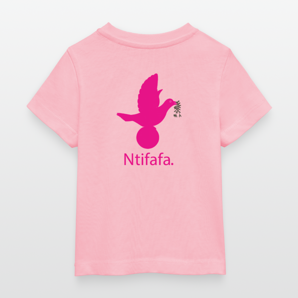 T-shirt bébé bio Stanley/Stella anniaversaire 2 ans Ntifafa rose - Lusoquot - rose pâle
