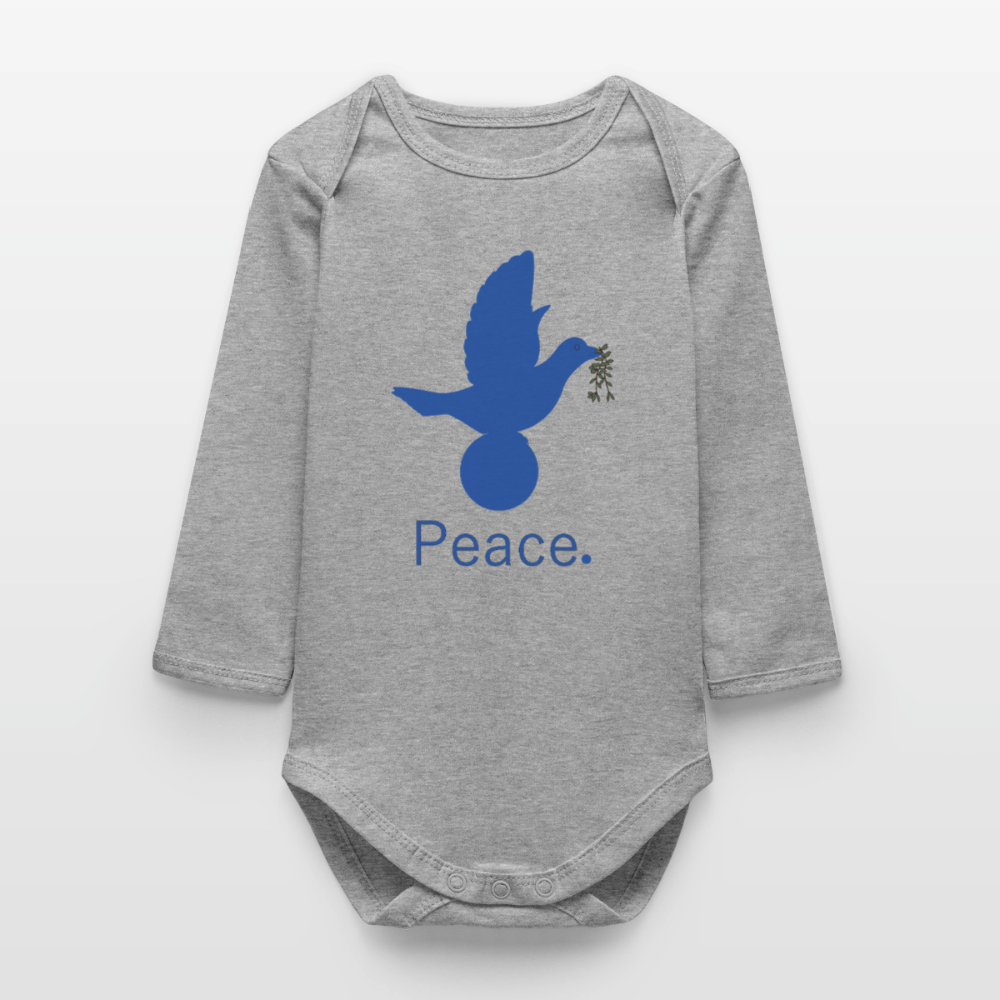 Body bébé manches longues biologique - gris chiné