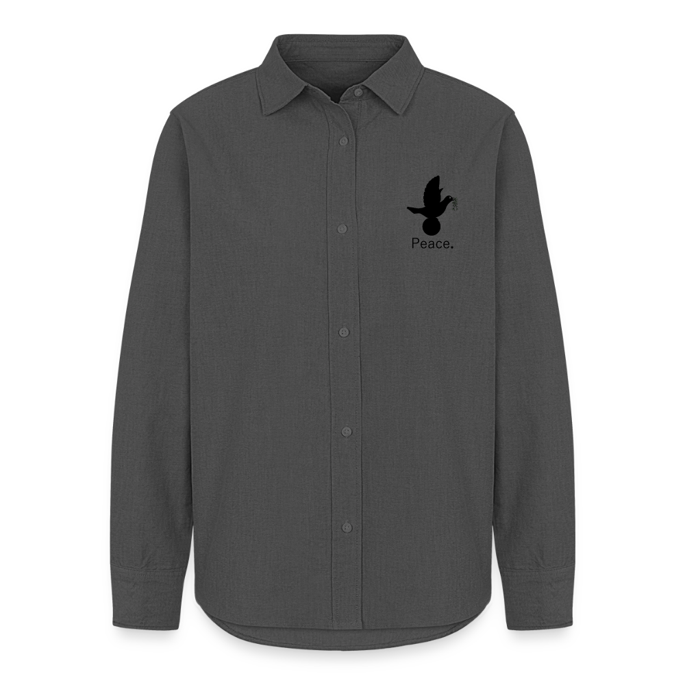 Chemise Oxford Femme_peace - charbon