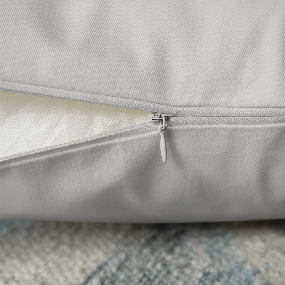 Coussin et housse de 45 x 45 cm - blanc nature