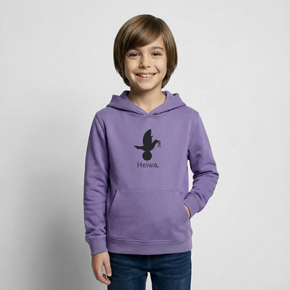 Sweat à capuche Enfant Heiwa noir - Lusoquot - lavande