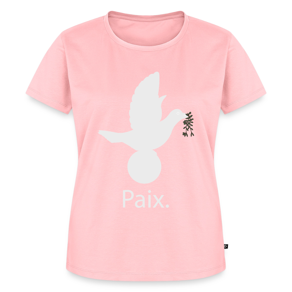 T-shirt Premium Femme Paix blanc - Lusoquot - rose