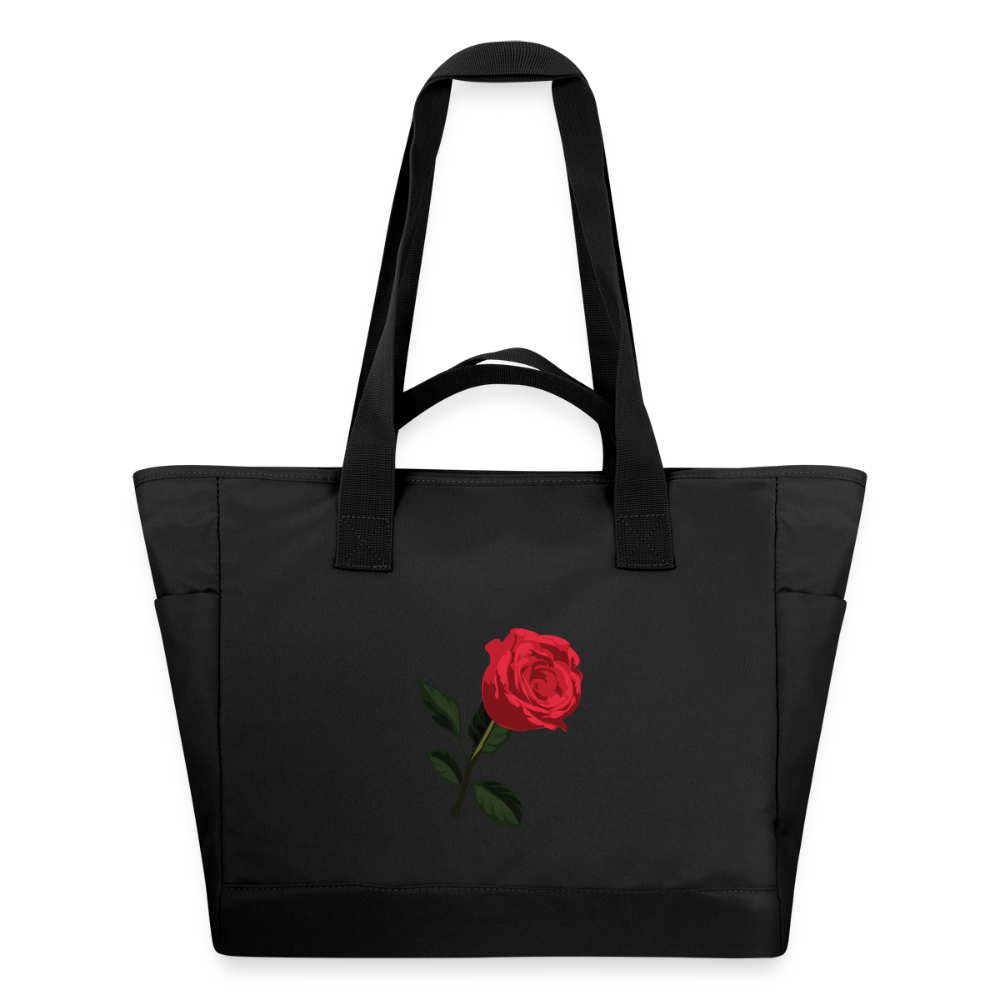 Sac matelassé déperlant Ntifafa rouge - Lusoquot - noir