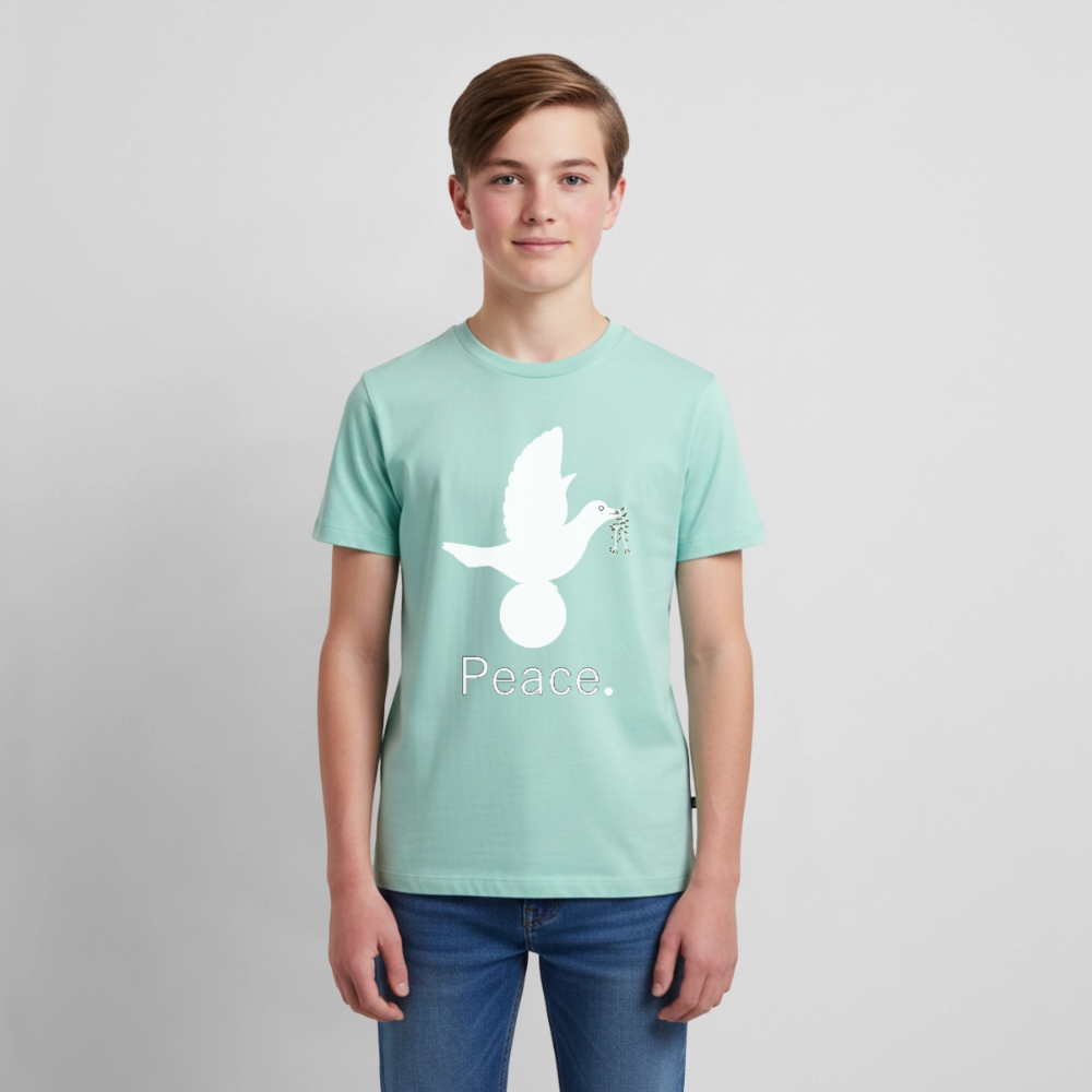 T-shirt Premium Ado_peaceblanc - menthe 