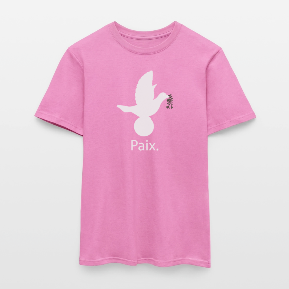 T-shirt Homme Paix blanc - Lusoquot - rose