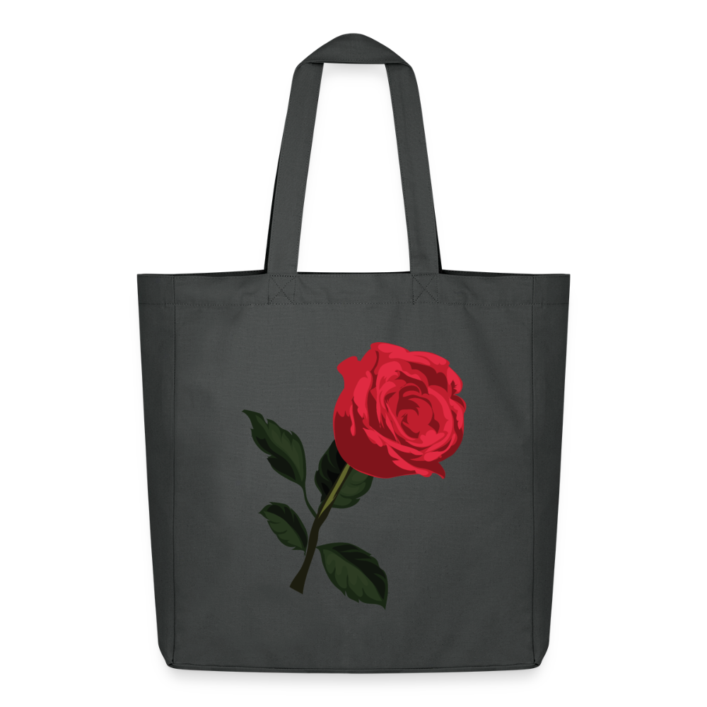 Tote bag Stanley/Stella Midweight recyclé_peacerouge_fleurlarose - charbon