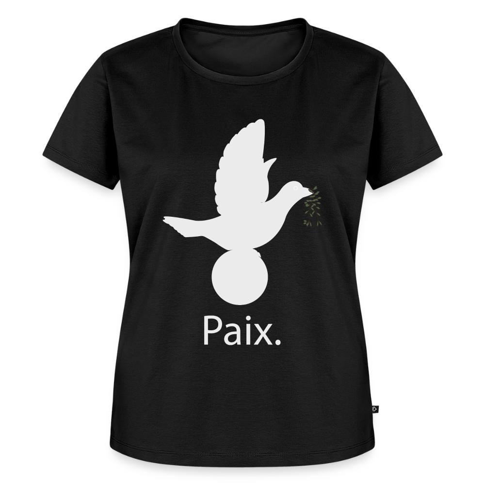 T-shirt Premium Femme Paix blanc - Lusoquot - noir