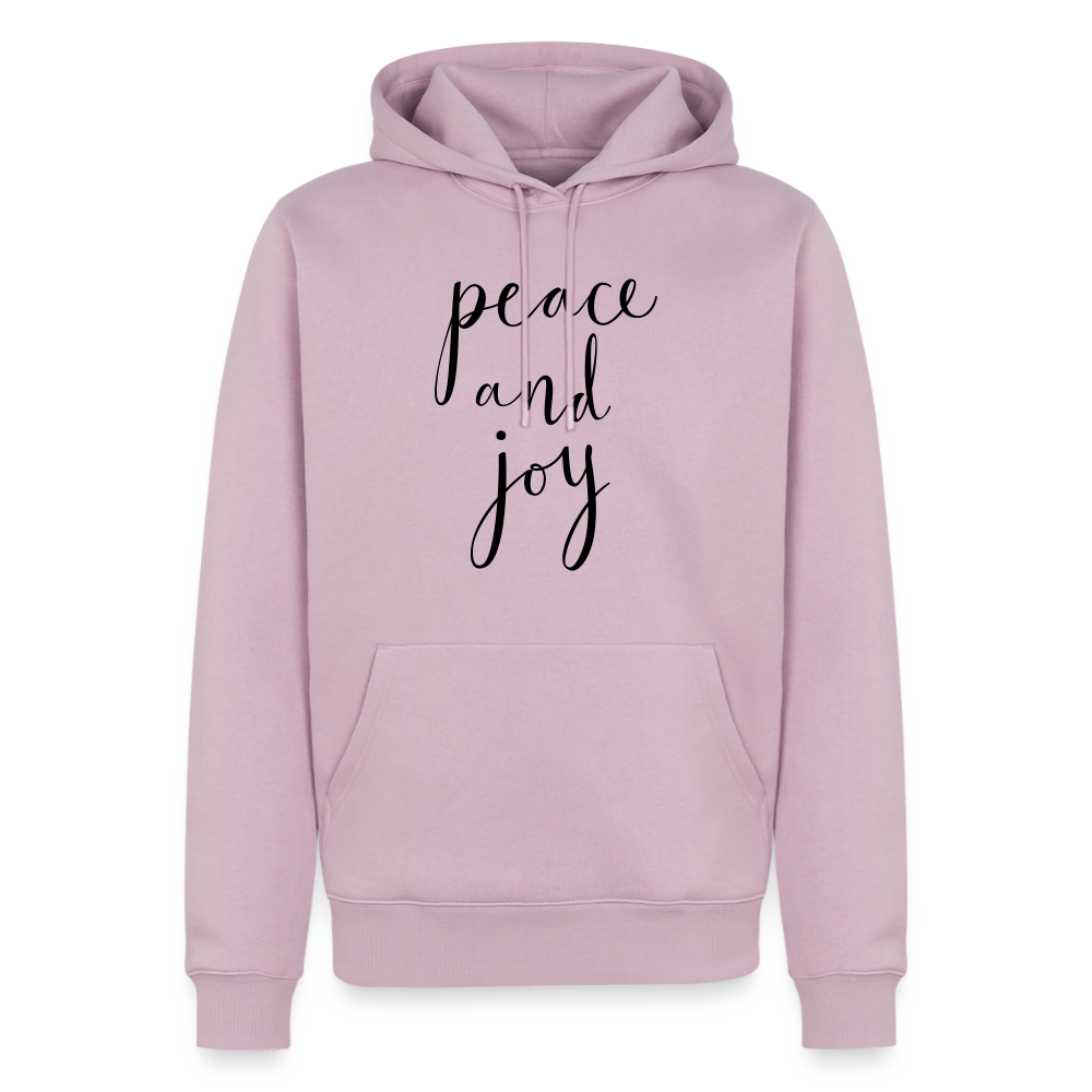 Sweat-shirt à capuche Premium pour hommes Peace and joy Peace noir - Lusoquot - rose poudré