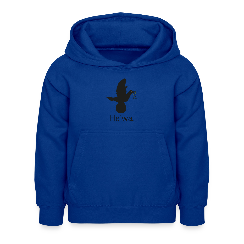 Sweat à capuche Enfant Heiwa noir - Lusoquot - bleu royal