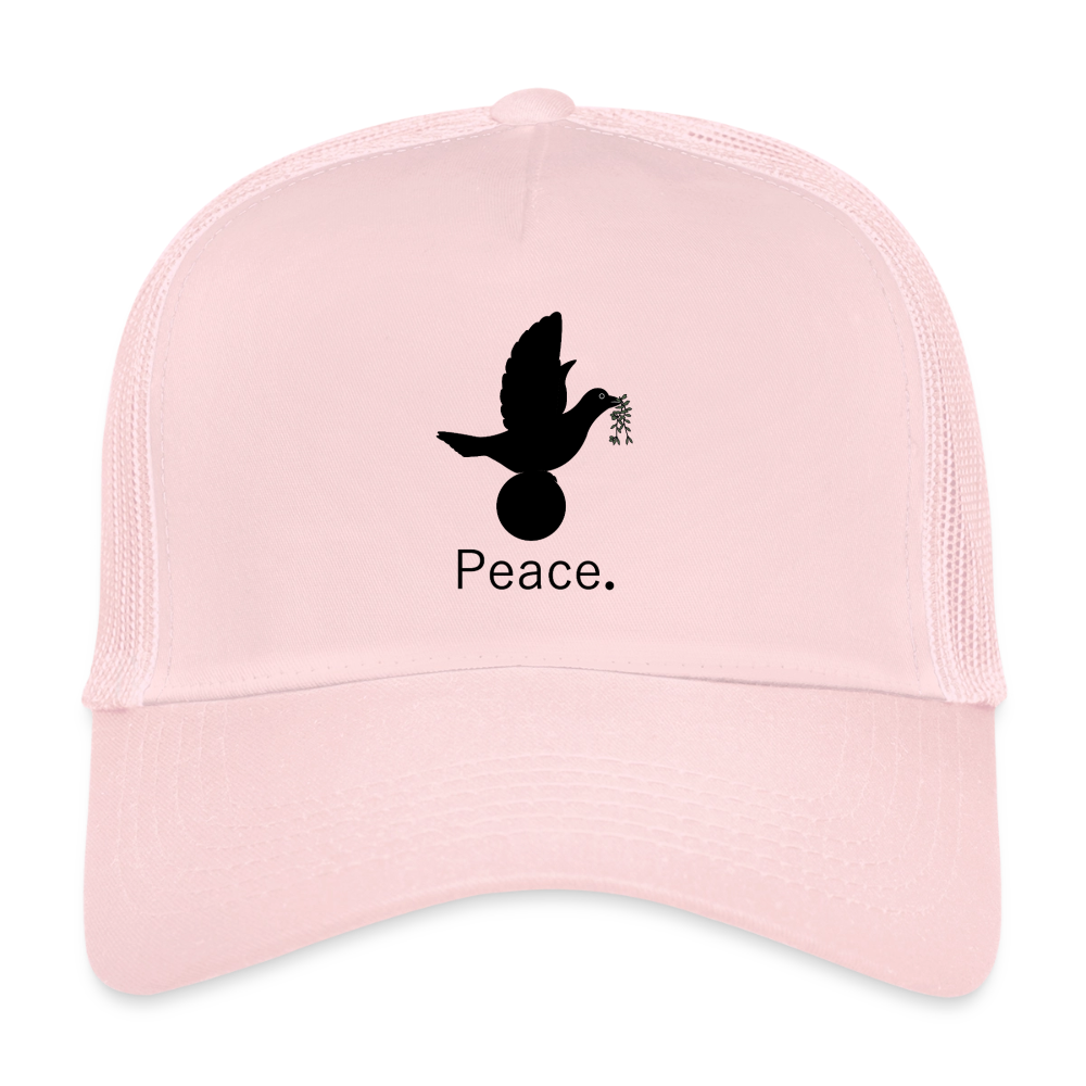 Trucker Cap_peaceblack - rose pâle