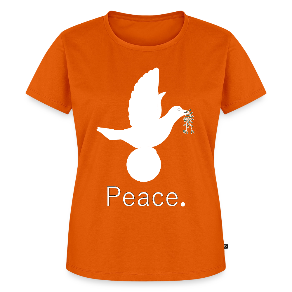 T-shirt Premium Femme_peaceblanc - orange 