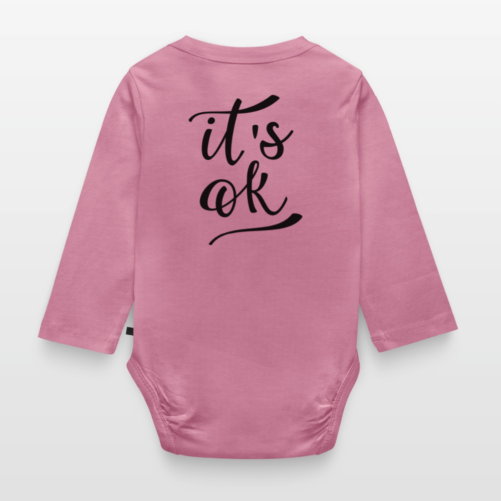 Body Bébé bio manches longues_peacenoir - mauve