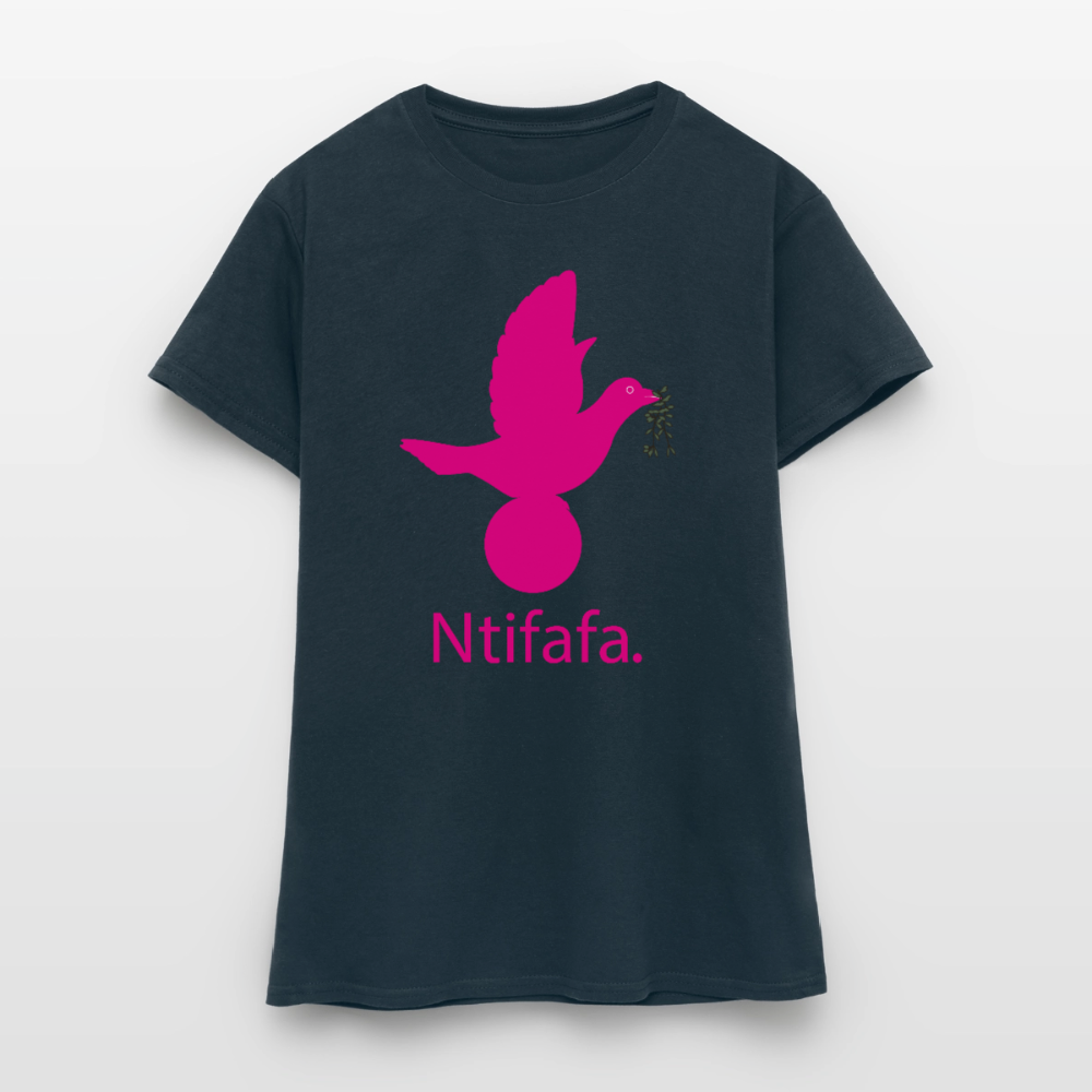 T-shirt Femme_ntifafa_rose - marine
